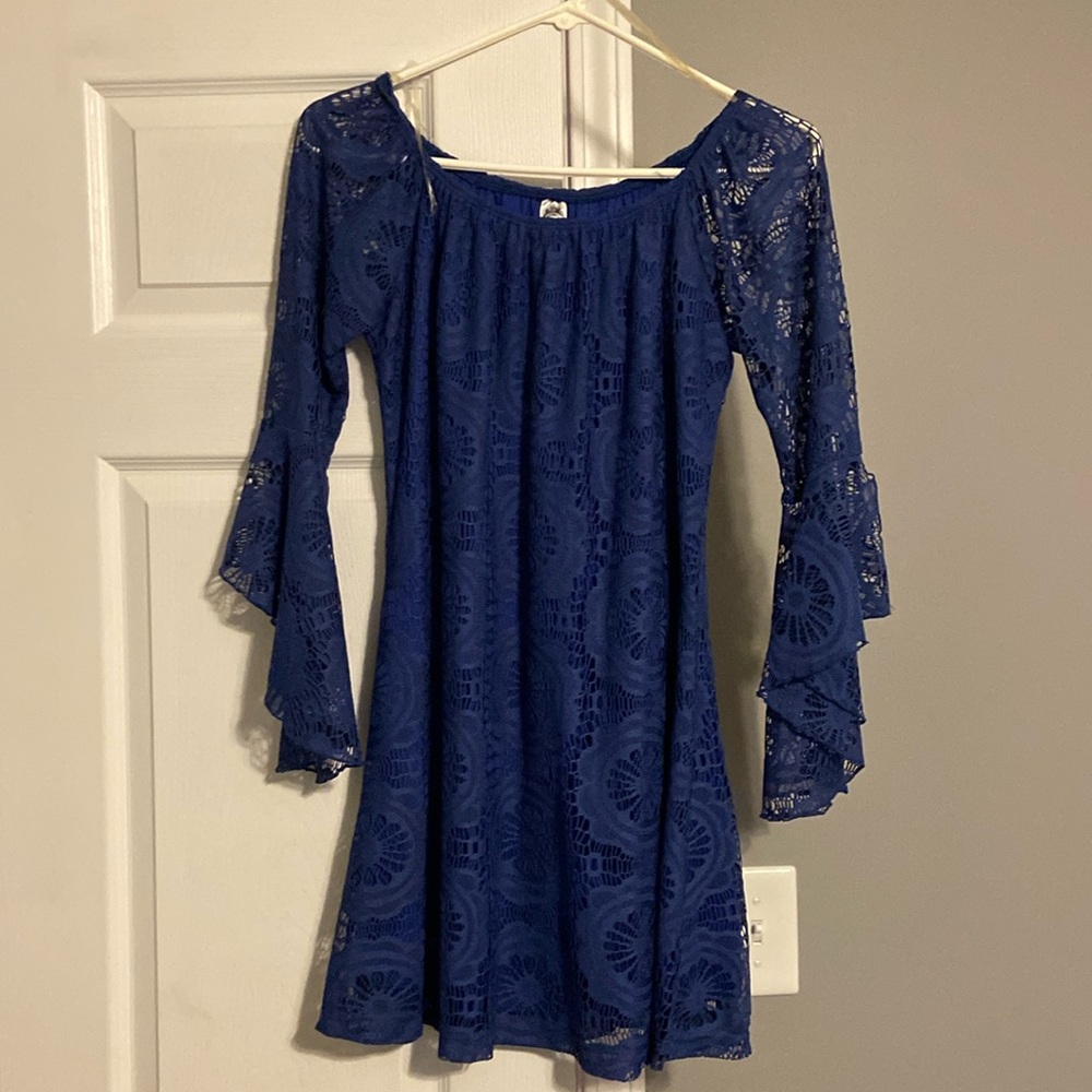 XS navy dress